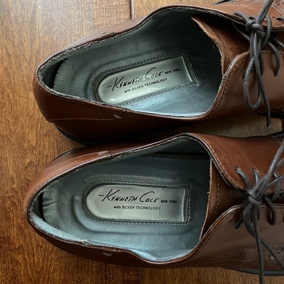 Kenneth Cole with Silver Technology mens Leather Shoes Size 10.5 Brown main image 7